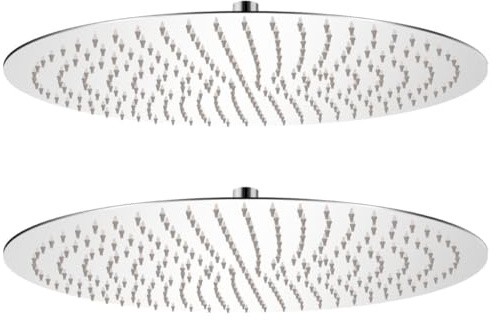 Set di 2 soffioni doccia a immersione diametro 50 cm acciaio inox 02_0002103