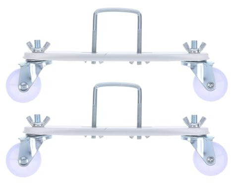 PERSELOSO 1 Par Ruedas de Soporte para Radiadores Eléctricos Base Móvil Resistente para Calentadores de Aceite Ruedas Giratorias Diseño Compacto y Adaptable para Movilidad