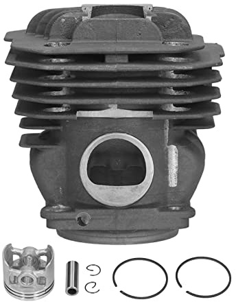 Respicefinem Sostituzione Pistone Cilindro 48mm per Oleomac 956156 Emak 395023 - Kit Pistone Motosega Parti di Ricambio Attrezzi da Giardino