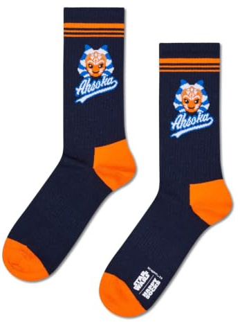 Happy Socks Star Wars Socken und Geschenkboxen mit Ahsoka, Grogu, Mandalorianer, Darth Vader, Yoda und mehr, 36-40 & 41-46