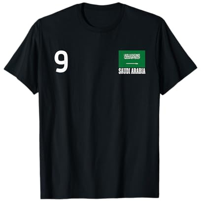 Saudi Arabia Nummer 9 Nationalflagge Country Heritage T-Shirt