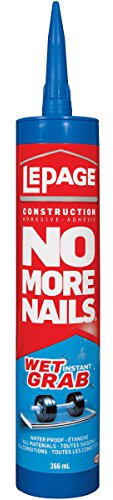 LePage No More Nails Wet Grab Construction Adhesive, 266 ml