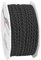 Präsent C.E. Pattberg Mosel Kordel schwarz, 25 m geflochtene Schnur für Geschenke, Päckchen, 4 mm Breite, Zubehör zum Dekorieren und Basteln, reißfestes Dekoband