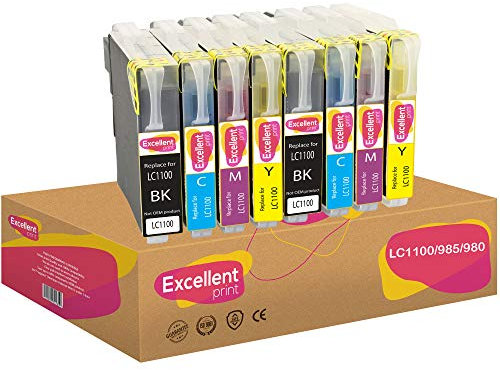 Excellent Print LC1100 LC985 Kompatibel Tintenpatronen für Brother DCP-J125 MFC-6490CW MFC-5890CN MFC-J410