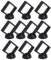 Skelang Objektrahmen,3D Floating Display Ständer,10 PCS Floating Frame Display Halter, Schwimmende Vitrine, Hängevitrine für AA Medaillon, Challenge Coin, Schmuck 7 × 7 × 1,9cm (schwarz)