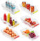SUNYOK Set of 6 Stackable Fridge Organisers, Fridge Storage Containers with Handles, Multipurpose Fridge Drawers for Refrigerator Cupboard Cabinet Pantry Kitchen Storage & Organisation
