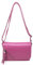 Tracollina Borsa Donna in Pelle Italiana Borsetta a Spalla (Fucsia)