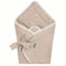 Bellochi 2in1 Baby Einschlagdecke Babyhörnchen - 75 x 75 cm - 100% Musselin Wickeldecke - für Kinderwagen, Babybett oder Kindersitz - Ganzjährig - ÖKO-TEX Zertifiziert - Beige