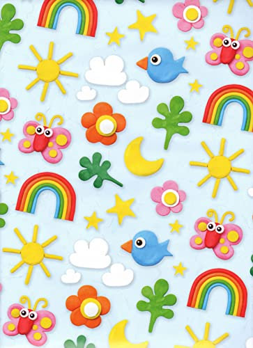 ARKRAFT Geschenkpapier Set 3 Blatt XXL 90 x 65 cm Kunststofffreie Verpackung Papier FSC (18-9261)