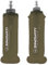 SINOVATI® TPU Faltbare Trinkflaschen, Soft Flask, Wasserflasche BPA-Frei Sportflasche für Trinkrucksack, Fahrrad, Wandern,Joggen,Camping und Klettern (Dunkelgrau, 250ml + 500ml)