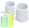 2 Moldes Redondos de Silicona para Velas, Adornos Artesanales, Moldes para Hacer Jabón Hecho a Mano, Velas Perfumadas