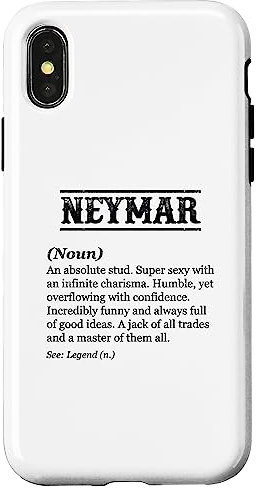 NEYMAR - Name Definition | Funny Phrase - Customized Men's Hülle für iPhone X/XS