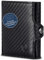 VON HEESEN Slim Wallet mit Münzfach & RFID-Schutz - Mini Geldbörse Herren & Damen - Kartenetui Kreditkartenetui - Portmonee Geldbeutel Portemonnaie klein Carbon-Schwarz