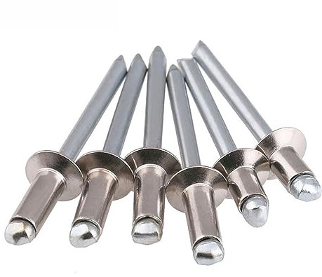 Anker aus Edelstahl, Blindnieten, Sortiment an Blindnieten aus Aluminium, Nieten mit großem Flansch, Blindnieten mit Kuppelkopf aus Aluminium/Stahlschaft, 20 Stück M5-Senkkopf-Blindnieten aus 304-Edel