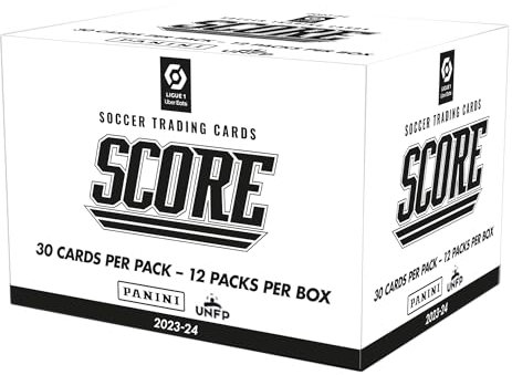 Panini 201630BOX12FP SC Score Trading Cards Ligue 1 2023-2024 Box mit 12 Fat Packs