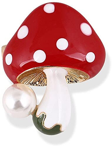 Niedliche Pilz-pins, Brosche, Individuelle Lustige Pflanzenbroschen, Anstecknadel, Cartoon-süßes Abzeichen, Schmuck, Geschenk