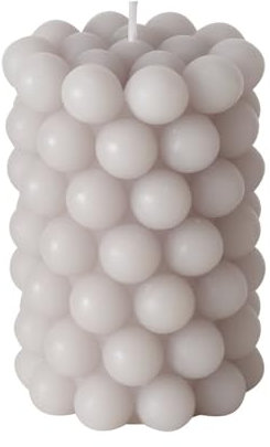 ReWu Bubblekerze Hellblau Kerze Echtwachskerze Bubble Tischdekoration Geburststagskerze Dekoration Wohndekoration Deko Wachs Echtwachs 6,5 x 10 cm