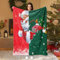 HSGLGNA Weihnachten kuscheldecke Weihnachten sofadecke Superweiche Weihnachtsflanell Decke Klassische 3D Druck Weihnachtsmotive erhältlich (K, 150x200 cm)