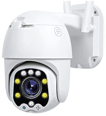 Telecamera di sicurezza esterna, Telecamera IP 1080P Telecamera di videosorveglianza esterna Telecamera di sicurezza con scheda SD 128G Zoom ottico 5X Tuya APP Funziona for la casa Telecamera di sicur