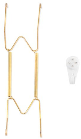 Bilillo Wall Plate Hangers, Stainless Steel Invisible Heavy Duty Wire Holder with Hooks, Display Plates & Platters