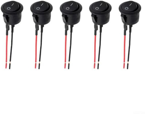 Kompakter runder Wippschalter, 20 mm, einfache Installation, zuverlässiges An-/Aus-Design