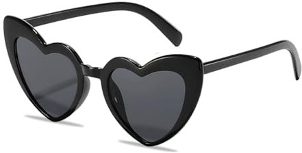 Herz Sonnenbrille, Damen Herzbrille, Herzchen Sonnenbrille für Hochzeit, Personalisiert Vintage, kiss Me Brille Herzförmige Shape Party Und Valentines Herz Brillen, Kinder Herzsonnenbrille