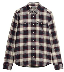 Superdry Herren The Merchant Store – Karohemd aus Leinen