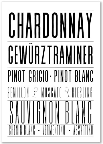 Happymotive – Poster im Zeitungsstil Vintage A3 | Wandbilder im Retro-Design | Typografie | Wanddeko für Wohnzimmer, Büro & Schlafzimmer | Premium Druck auf 300g Papier (Chardonnay)