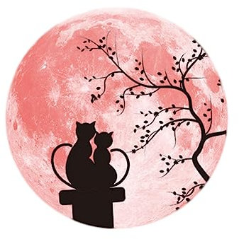 HOMOCONO Leuchtender Wandaufkleber 30 Cm Pvc Muster Liebesthema Tapete Abnehmbar Für Zimmer Wand Fliesen Fenster Schrank