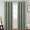 BellaHills Double Rideaux Occultants 2 Panneaux,pour Rideau Chambre,Fenêtre, Isolation Thermique et Acoustique Rideau,Vert Sauge,132x214cm