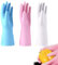 Truyuety 3 Pair Reusable Cleaning Gloves, Latex Free Washing Up Gloves With Cotton Flock Liner And Embossed Palm, Washing Gloves For Kitchen, Gardening