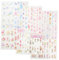 6 Sets Washi Tapes Hand Aufkleber Dekorative Aufkleber Einzigartige Muster Für Sammelalbum