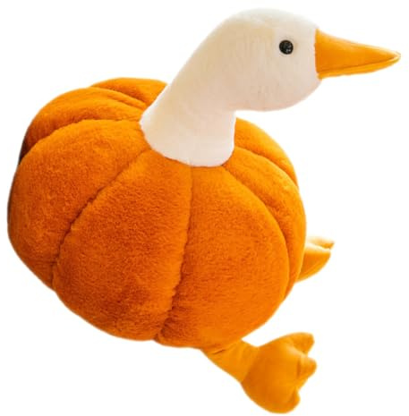 EXAOMBLE Kuscheltier Kürbis Ente Plüschpuppe Für Niedliches Sofa- Für Geburtstage Halloween Und Mehr Weiches Spielzeug Für Drinnen
