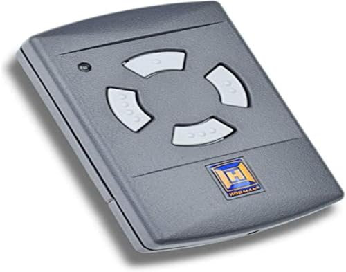 40,685 MHz, telecomando compatibile con Hörmann HSM4-40,685, 4 tasti di ricambio per HSE2, HSE4, HSM2, HSM4, HS1, HS2, HSZ1, HSZ2, e HSP4