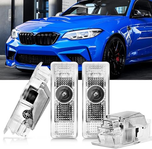 4 Stück Autotür Licht Logo Projektor BMW für 1 2 3 4 5 6 7er M GT X1 X3 X4 X5 X6 Türprojektoren Zubehör - LED Auto Türbeleuchtung Einstiegsbeleuchtung