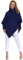 Merry Style Damen Poncho M83N4 (Dunkelblau, One Size)