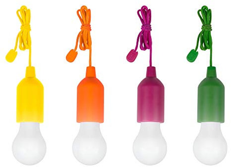 tempo di saldi Tragbare bunte LED-Lampe, ohne Strom, für Haus, Camping oder Garten, verschiedene Farben