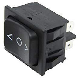 1839.1407 ROCKER DP3T Positions3 ON-OFF-ON 6A/250VAC black IP40 MARQUARDT