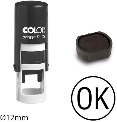 Stempelkissen OK COLOP Printer R12 12 mm blau schwarz