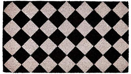 Groundsman Chequer Board Doormat (One Size) (Black/White)