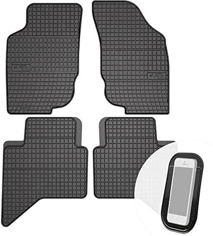 moto-MOLTICO Gummimatten Auto, 4-teiliges Set, Allwetter Gummi Fußmatten, Antirutsch & Wasserfest Autoteppiche - passend für Toyota Hilux VII ab 2005