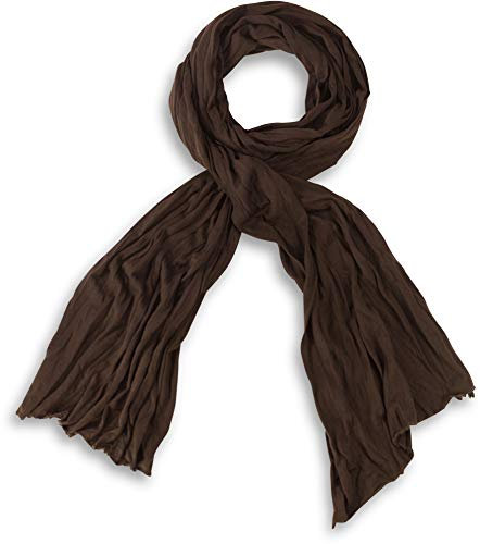fashionchimp BASIC-Schal für Damen in angesagten Trendfarben, Jersey-Design (Schoko)