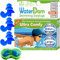 WaterDam Schwimm-Ohrstöpsel, wasserdicht, ultra-bequem, verhindern Schwimmerohren, Größe 3+3+3: mittlere Ohren, für Herren und große Ohren, BlauBlauBlau