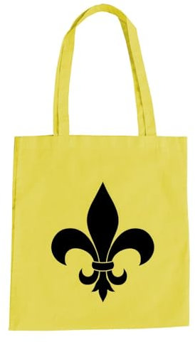 absenda Fleur Dy Lys Baumwolltasche - Lis Flower Blume Lily Lilie Leben Gelb