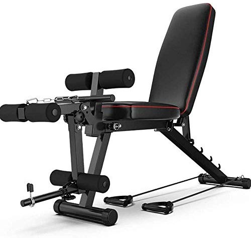 FZYE Verstellbare Hantelbank Klappbarer Hantelhocker Fitnessbank Sit Up Bank mit Beinstrecker und Beinbeuger Heimtraining Fitnessstudio Gewichtheben Sit Up Bauchbank