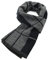 Durio Schal Herren Warm und Weiche Winterschal Herrenschal Gestrickt Plaid Winter Lange Schals XY639-Grau Schwarz Einheitsgröße