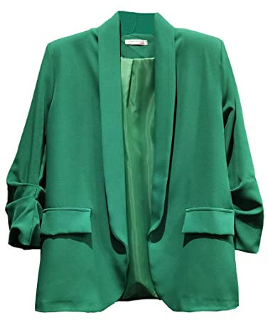Miss Rouge Veste,Blazer,couleur unie,manche 3/4