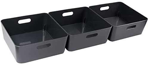 Unterbett Organizer Set 12cm hoch anthrazit passend Bettkasten 30x90cm Bett