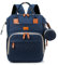 Edibaby, Wickeltasche Rucksack, Wickelrucksack Lässige Wickeltaschen, Multifunktional Große Kapazität Babytasche Reiserucksack mit Wickelauflage & Schnullerhalter (Blau)