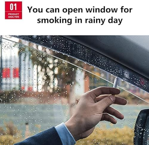 4 stück Auto Windabweiser für Audi A4 Avant 2017-2022, Vorne Hinten Regenabweiser, Seitenfenster Luftabweiser, Autofenster Regenschutz